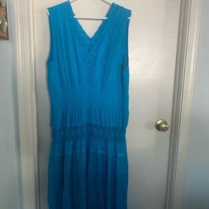 3x Women’s Blue Summer Dress